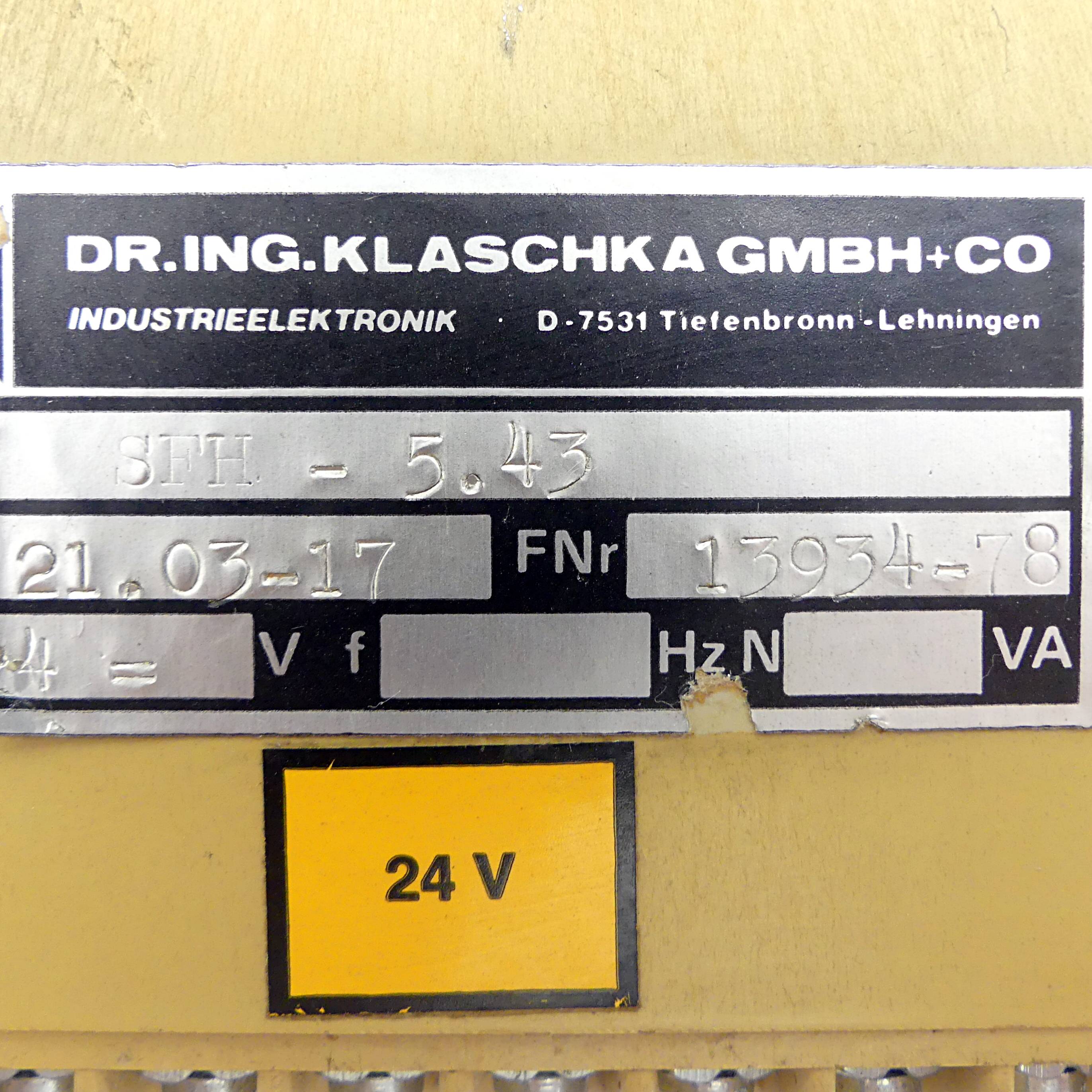 GEHRING Drehtischsteuerung für Honmaschinen SFH - 5.43 (21.03 - 17)