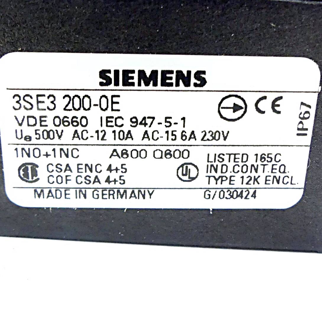 Siemens Positionsschalter (3SE3 200-0E)