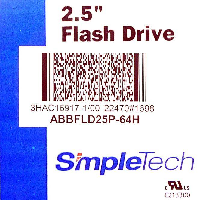 ABB SimpleTech 2.5 Flash Drive 3HAC16917-1/00 (22470)