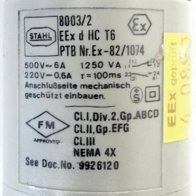 STAHL Befehlsschalter (8003/2)
