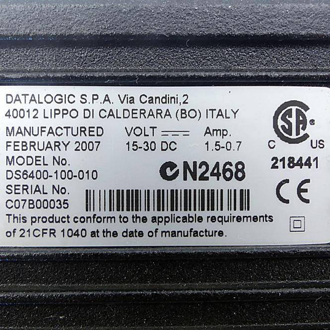 DATALOGIC Barcode Scanner DS6400 (DS6400-100-010)