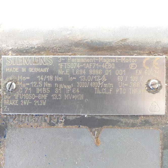 Siemens Servomotor (1FT5074-1AF71-4EB0)