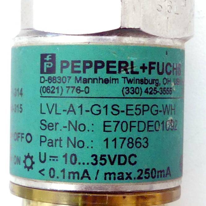 PEPPERL+FUCHS Füllstandgrenzschalter (LVL-A1-G1S-E5PG-WH)