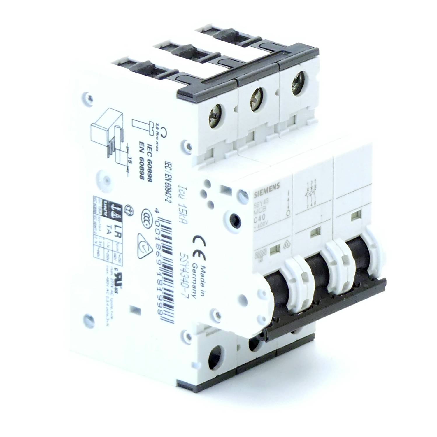 Siemens Leistungsschutzschalter 5SY43 MCB C40 (4001869181998)