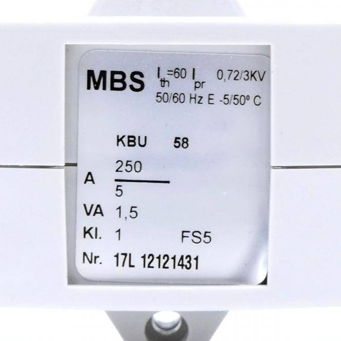 MBS Kabelumbau-Stromwandler KBU 58 (17L 12121431)