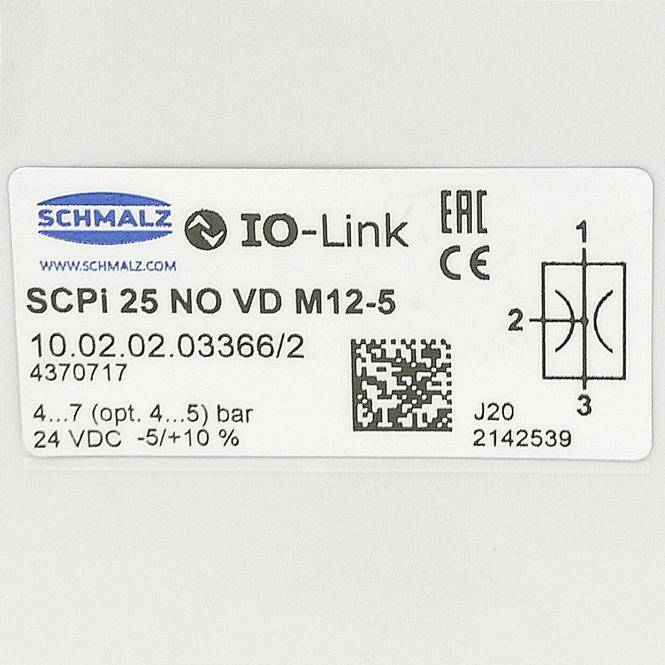 SCHMALZ Kompaktejektor SCPi 25 NO VD M12-5 (10.02.02.03366)
