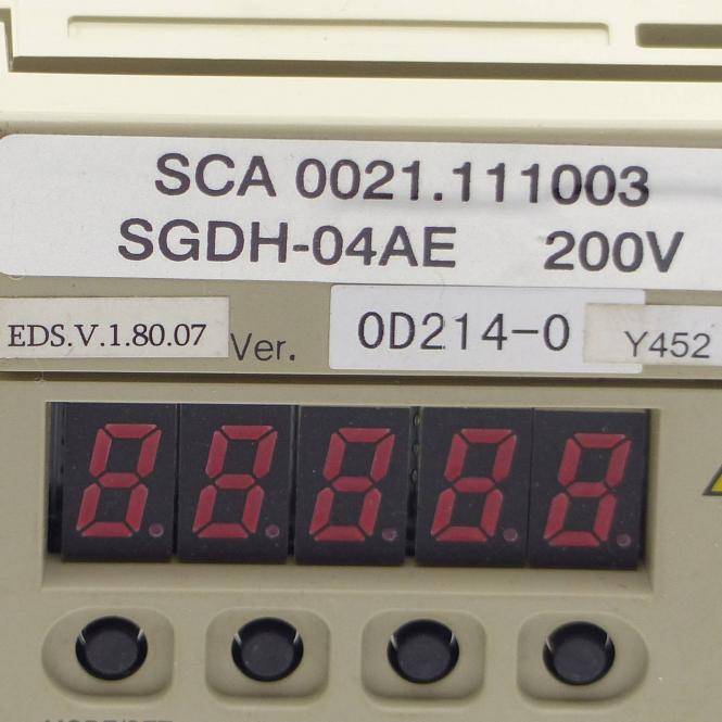 Yaskawa Servopack SCA 0021.111003 (SGDH-04AEY452)