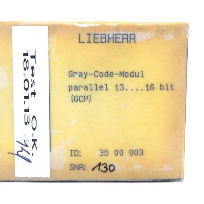 Liebherr Platine Gray-Code-Modul (35 00 003)