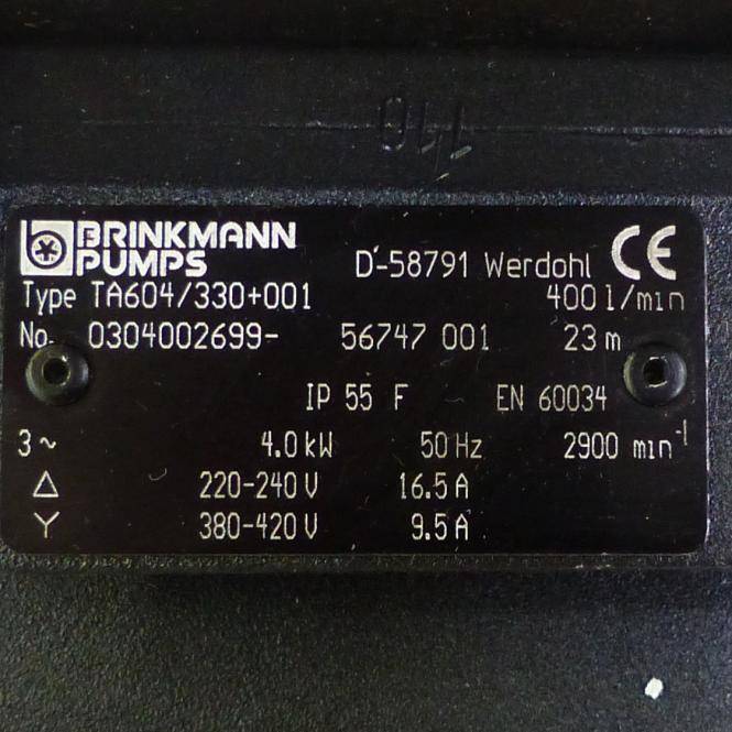 BRINKMANN PUMPS Kreiselpumpe 0304002699-56747 001 (0304002699-56747 001)