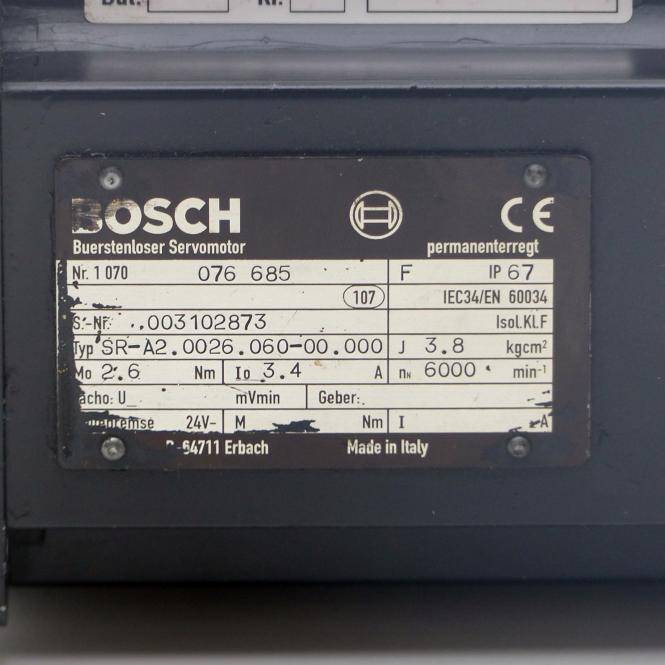 BOSCH Bürstenloser Servomotor (SR-A2 0026.060-00.000)