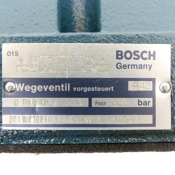Bosch Vorgesteuertes 4/3-Wegeventil 081WV16P1N304XYWS024/00A0 (0 810 050 053 + 0 810 090 101)