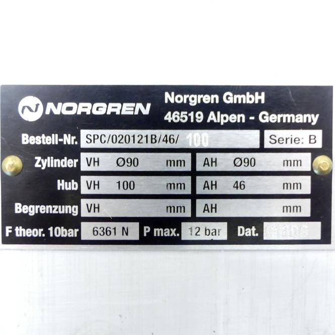 Norgren Pneumatikzylinder (SPC/020121B/46/100)