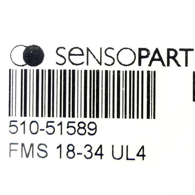 SENSOPART Reflexionslichttaster zur Lichtleiteradaption FMS 18-34 UL4 (510-51589)