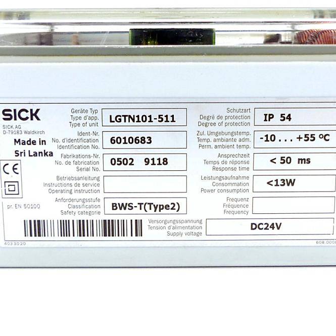 SICK Steuergerät LGTN101-511 (6010683)