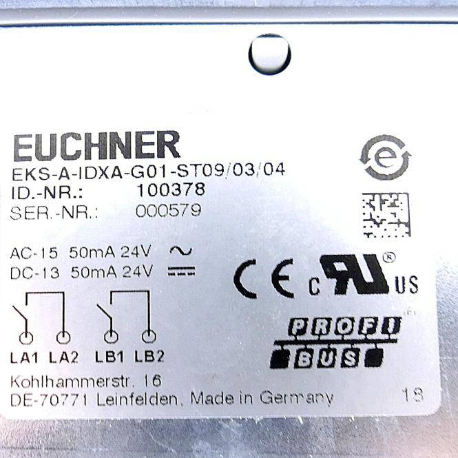 Euchner Schlüsselaufnahme EKS-A-IDXA-G01-ST09/03/04 (100378)