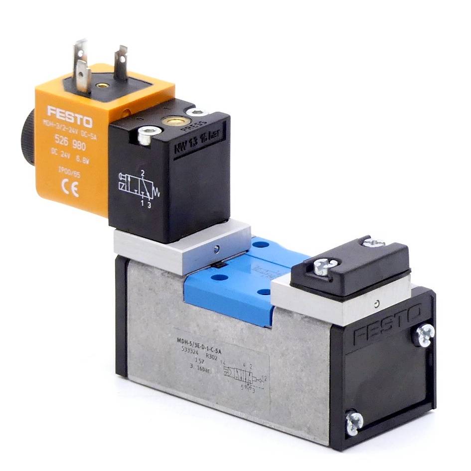 FESTO Magnetventil MDH-5/3E-D-1-C-SA (533324)