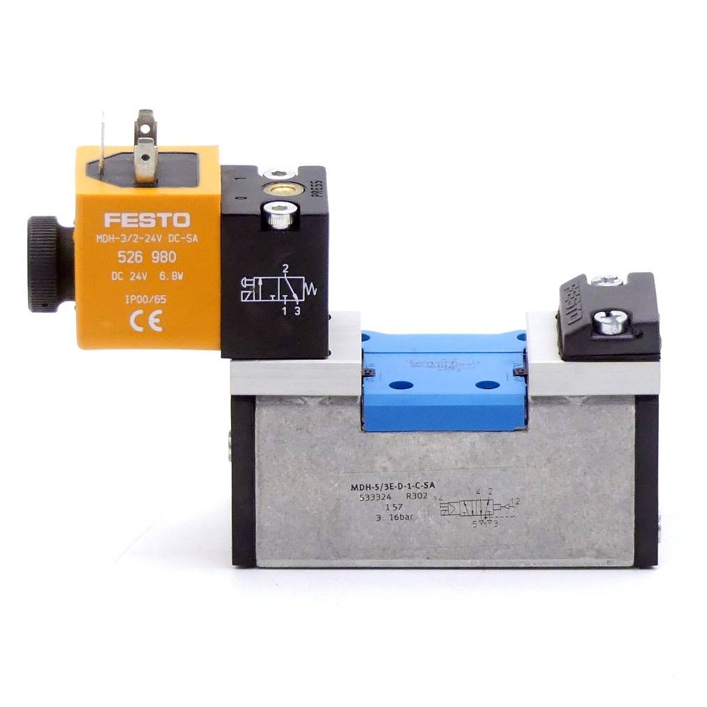 FESTO Magnetventil MDH-5/3E-D-1-C-SA (533324)