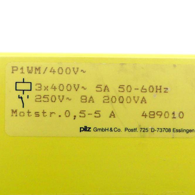Pilz Wirkleistungsmesser 489010 (P1WM/400V)