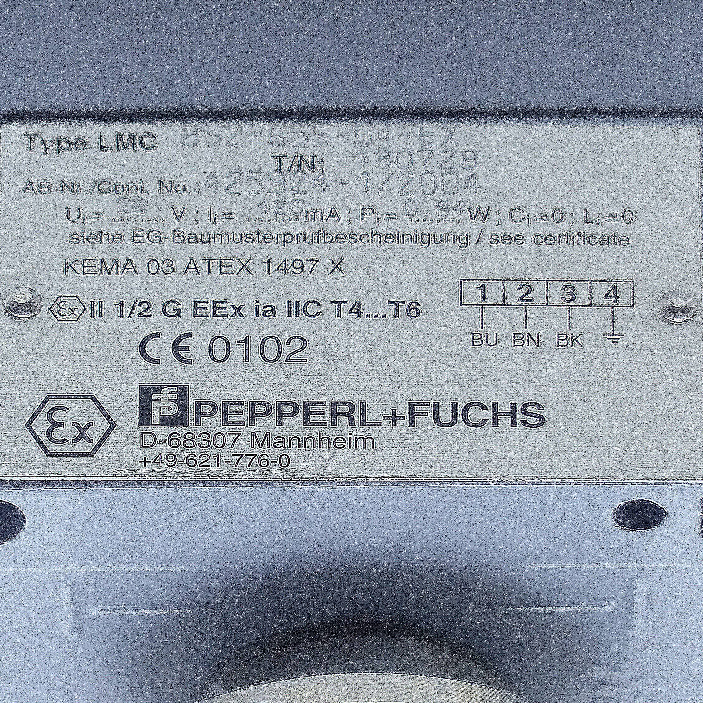 PEPPERL+FUCHS Schwimmerschalter (LMC 8S2-G5S-04-EX)