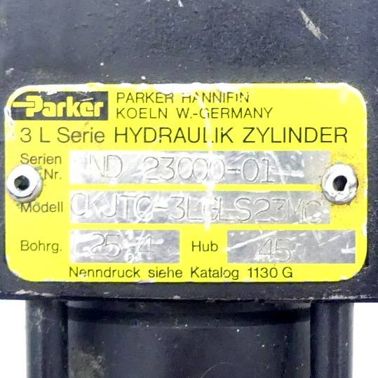 Parker Hydraulikzylinder ND 23000-01 (CKJTC-3LGLS23MC)