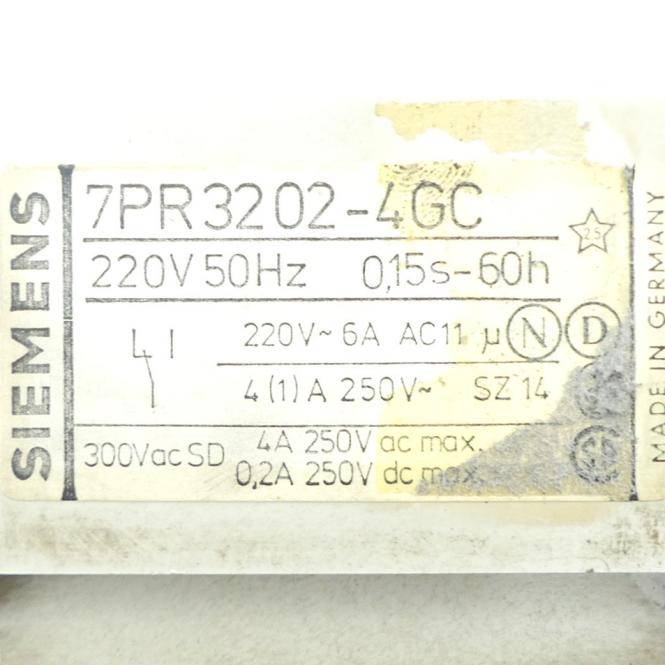 Siemens Zeitverzögerungs-Relais (7PR3202-4GC)