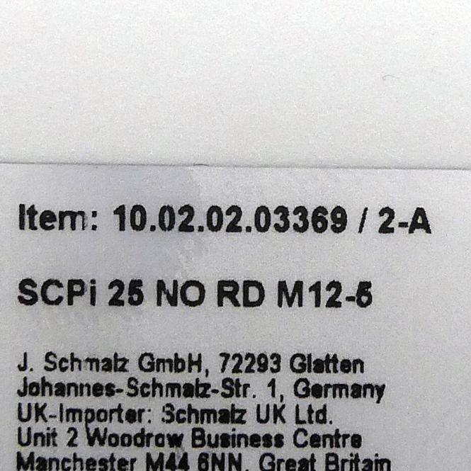 SCHMALZ Kompaktejektor mit voll integrierter Funktionalität SCPi 25 NO RD M12-5 (10.02.02.03369/2-A)