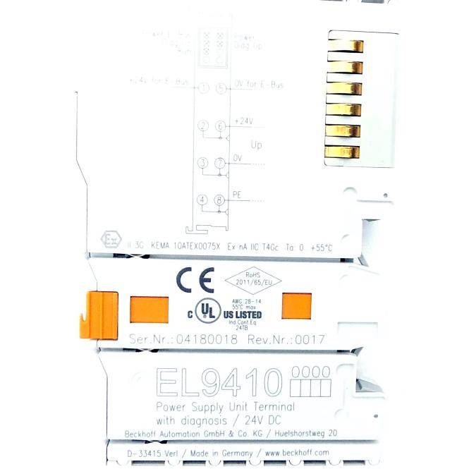 BECKHOFF Netzteilklemme (EL9410)