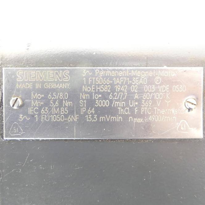 Siemens Servomotor (1FT5066-1AF71-3EA0)