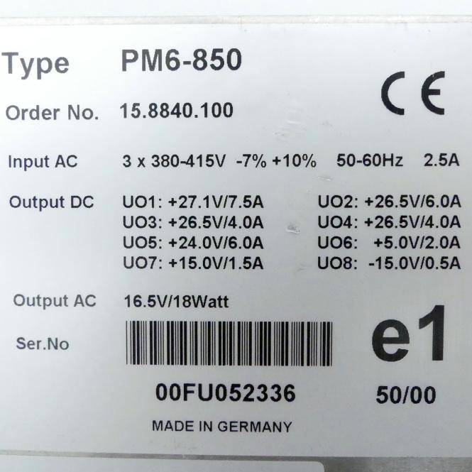 KUKA Servo Control PM6-850 (15.8840.100)