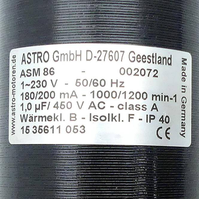 Astro Synchronmotor 002072 (ASM 86)