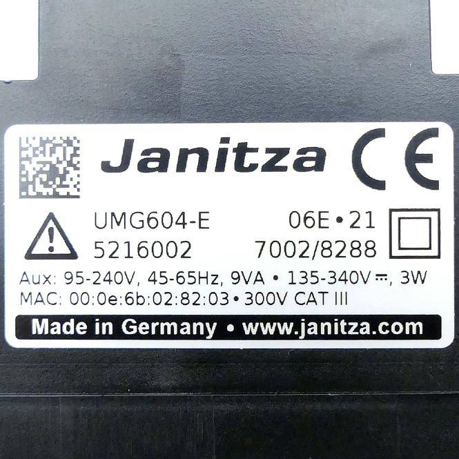 Janitza Netzanalysator UMG604-E (5216002)