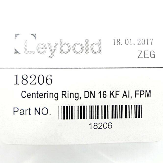leybold 10 Stück Zentrierringe DN 16 KF DN 16 KF Al (18206)