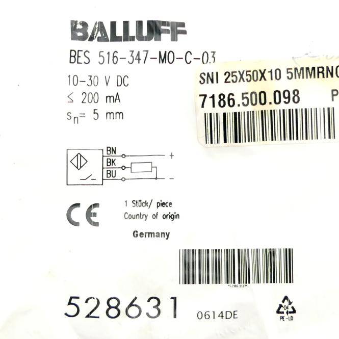 BALLUFF Induktiver Näherungsschalter BES01FJ (BES 516-347-MO-C-03)