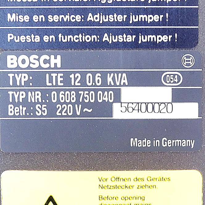 Bosch Servoverstärker LTE 12 (0 608 750 040)
