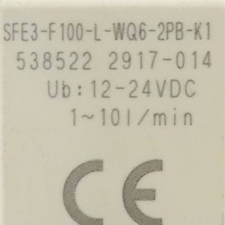 FESTO Durchflusssensor SFE3-F100-L-WQ6-2PB-K1 (538522)