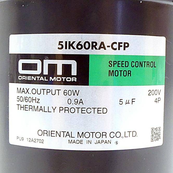 Oriental Motor Speed Control Motor (5IK60RA-CFP)