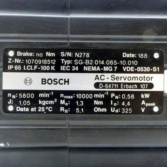 Bosch AC-Servomotor SG-B2.014.065-10.010 (1070918512)