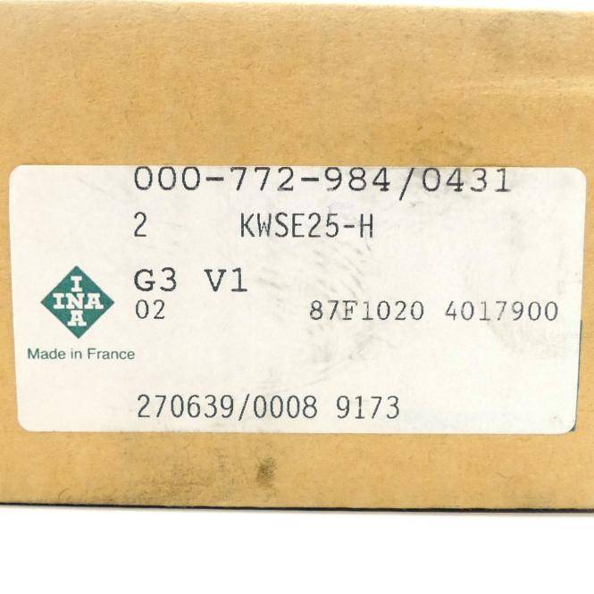 INA Führungswagen KWSE25-H-V1-G3 (000-772-984 / 0431)