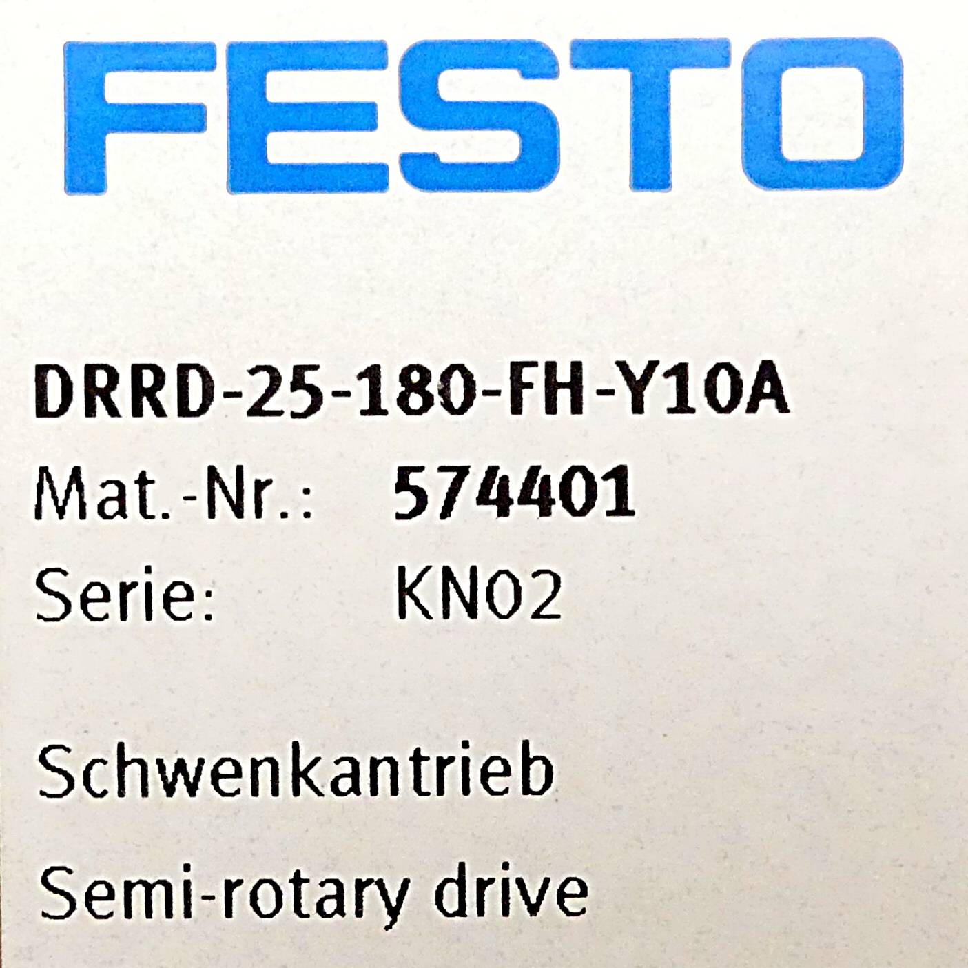 FESTO Schwenkantrieb DRRD-25-180-FH-Y10A (574401)