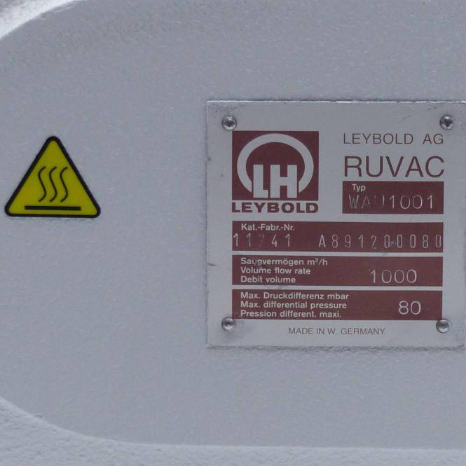 leybold Leybold Vakuumpumpe RUVAC A891200080 (WAU1001)