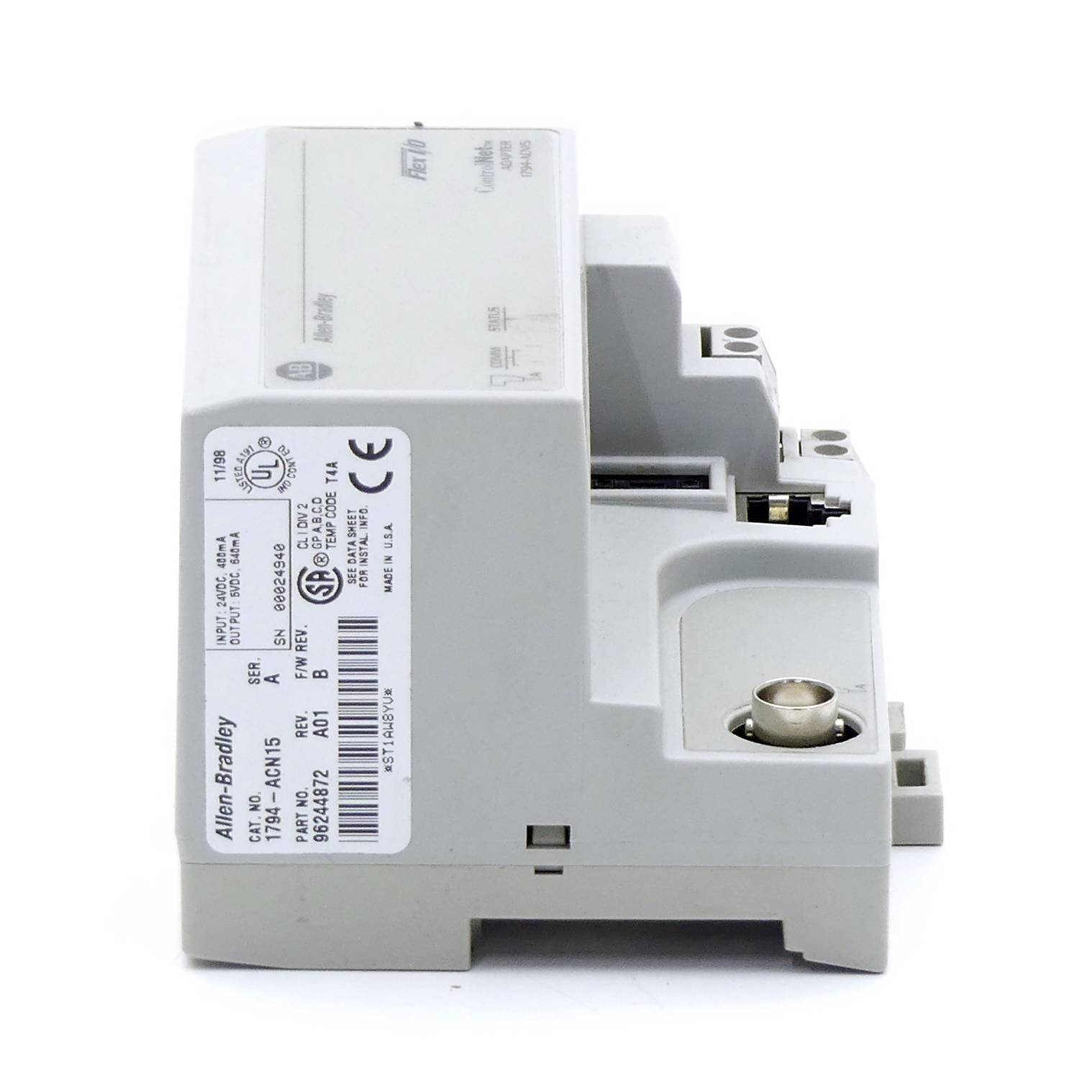 Allen-Bradley FLEX I/O ControlNet Adapter Modules (1794-ACN15)