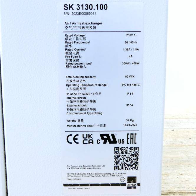 Rittal Luft/Luft-Wärmetauscher TopTherm (SK 3130.100)