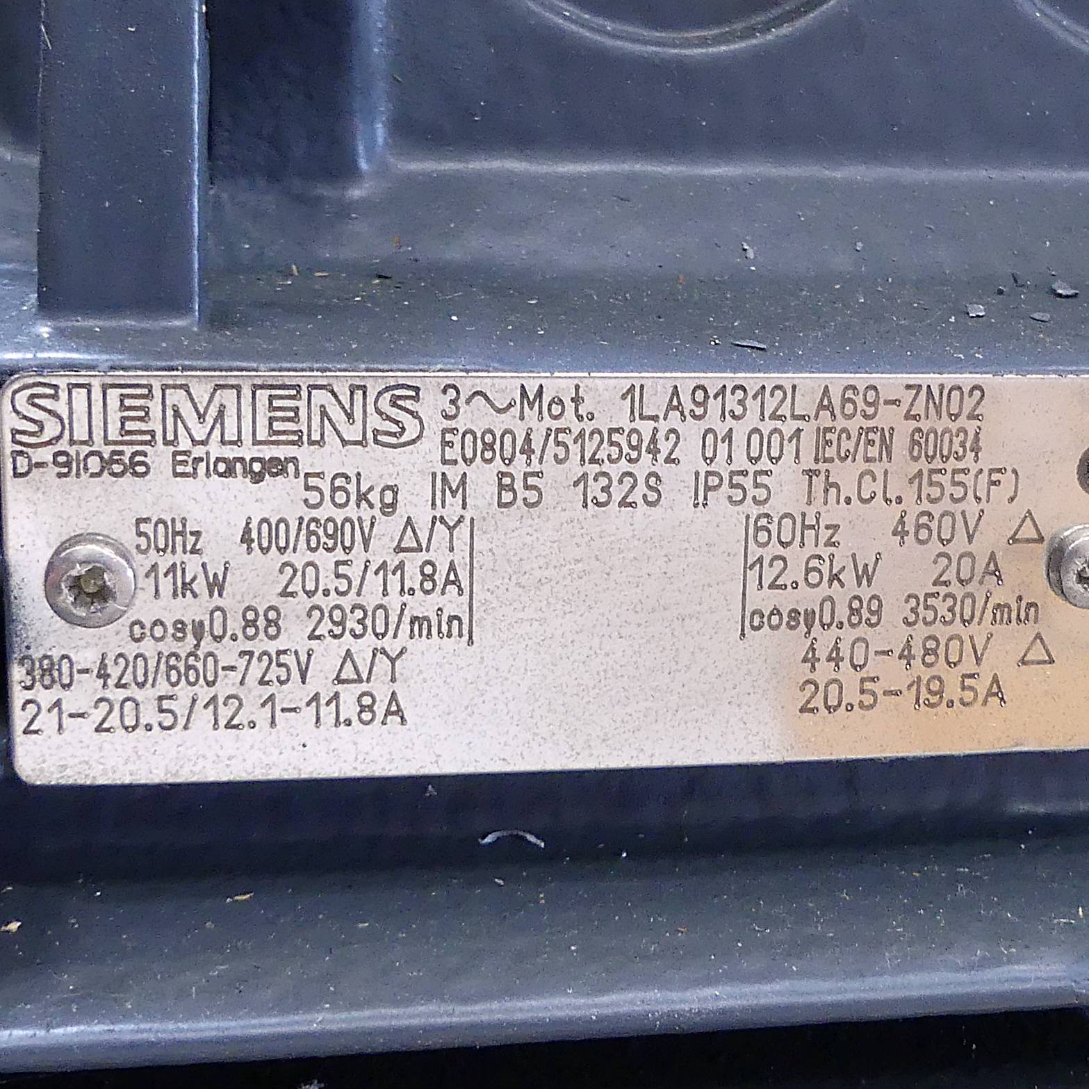 Siemens Drehstrommotor (1LA91312LA69-ZN02)