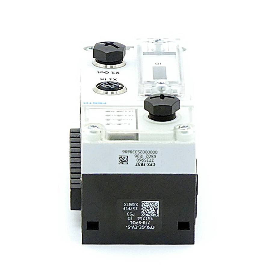 FESTO Busknoten CPX-FB37 mit Verkettungsblock CPX-GE-EV-S-7/8-5POL (2735960 / 541244)