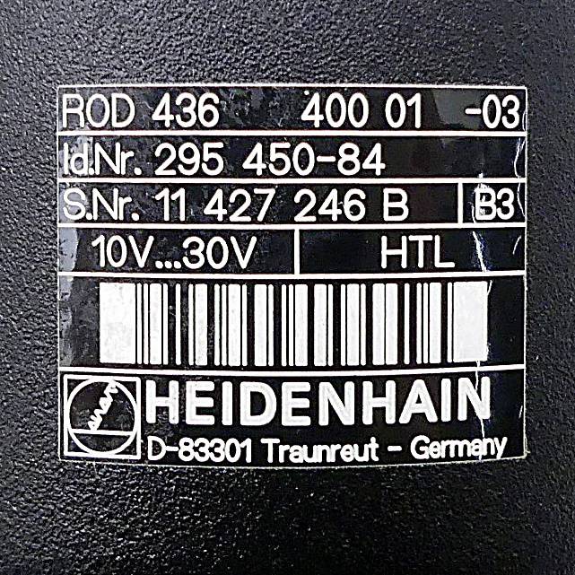 HEIDENHAIN Drehgeber ROD 436 400 01 -03 (295 450-84)
