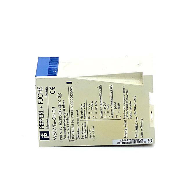 PEPPERL+FUCHS Trennschalter WE77/Ex-SH-03 (Ex-80/2116)