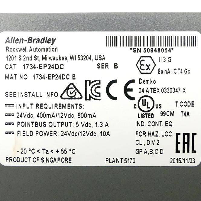Allen-Bradley POINT I/O Erweiterungsmodul (1734-EP24DC)
