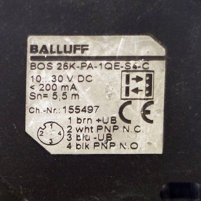 BALLUFF Reflexionslichtschranke 155497 (BOS 26K-PA-1QE-S4-C)