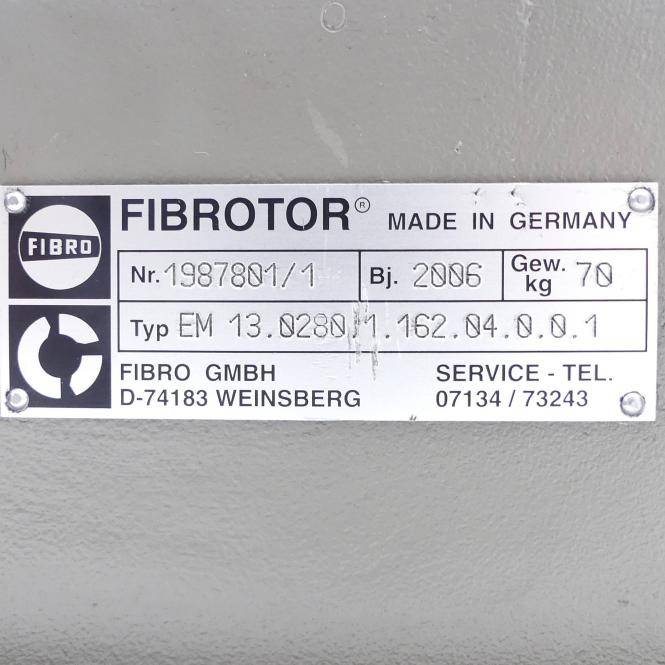 FIBRO FIBROTOR Rundschalttisch EM 13 (EM13.0280.1.162.04.0.0.1)