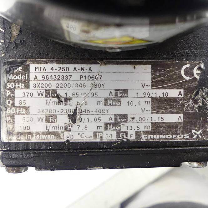 Grundfos Tauchpumpe MTA 4-250 A-W-A (MTA 4-250 A-W-A)